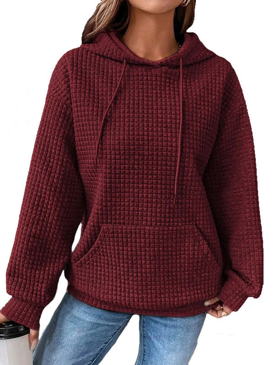 Damen Kapuzensweatshirt mit strukturiertem Design EB