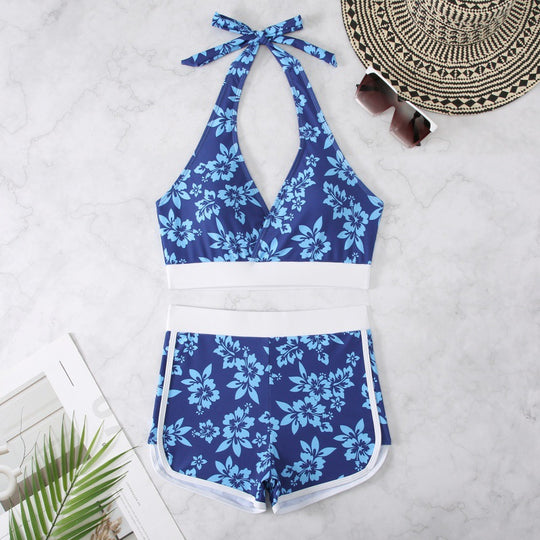 Damen Schwimmanzug mit modischen Blumenmustern EB