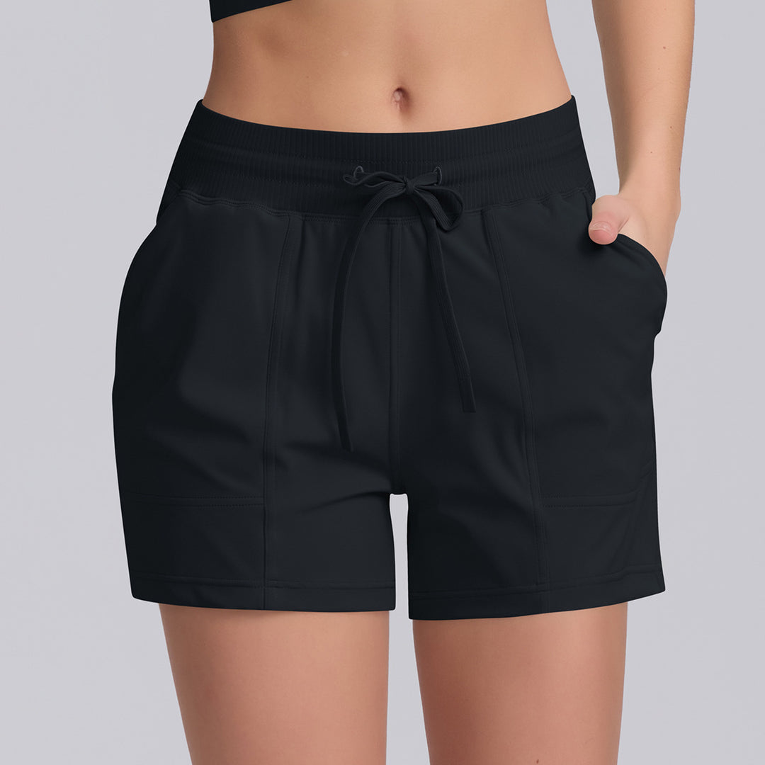 Damen Sportliche Shorts mit elastischem Bund und praktischen Taschen EB