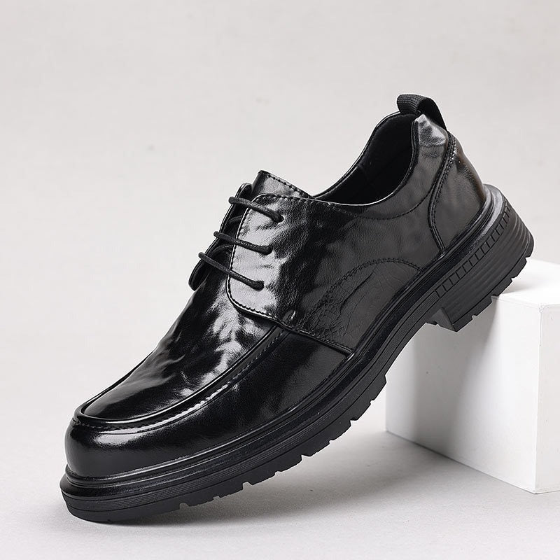 Herren Elegante Schnürschuhe mit edlem Glanz und rutschfester Sohle EB