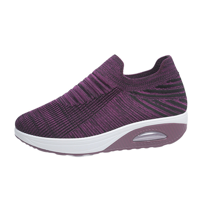 Damen Atmungsaktive Slip-On Sneakers mit dämpfendem Fußbett EB
