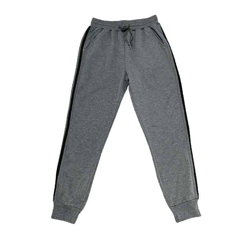 Herren bequeme Freizeit-Jogginghose mit seitlichen Streifen und elastischem Bund EB