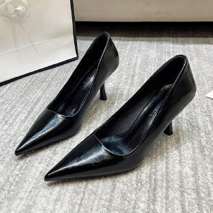 Damen elegante Stiletto-Pumps mit spitzem Zehenbereich EB