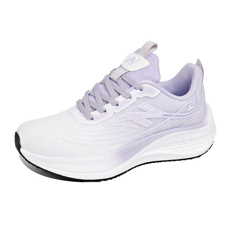 Damen leichte Lauf-Sneaker mit atmungsaktiver Mesh-Oberfläche und dämpfendem Sohlenprofil EB
