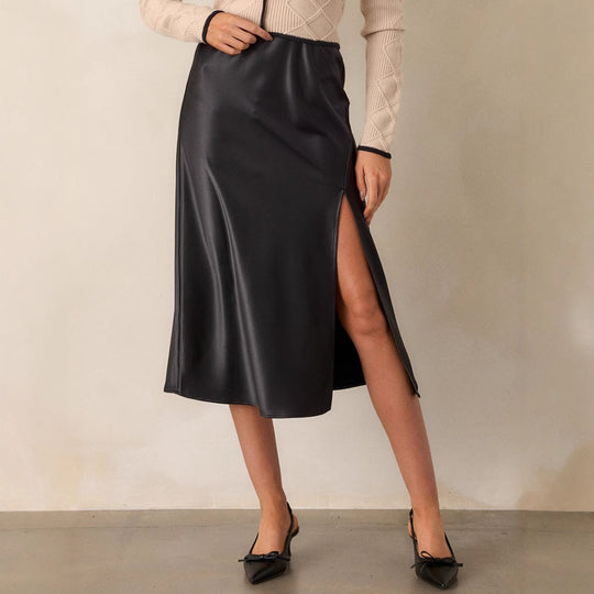 Damen Eleganter und fließender Maxikleid EB