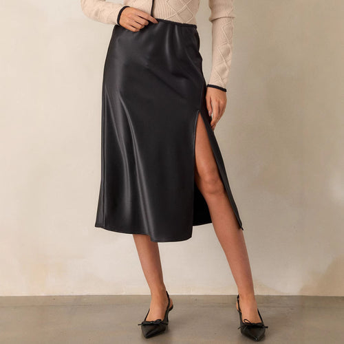 Damen Eleganter und fließender Maxikleid EB