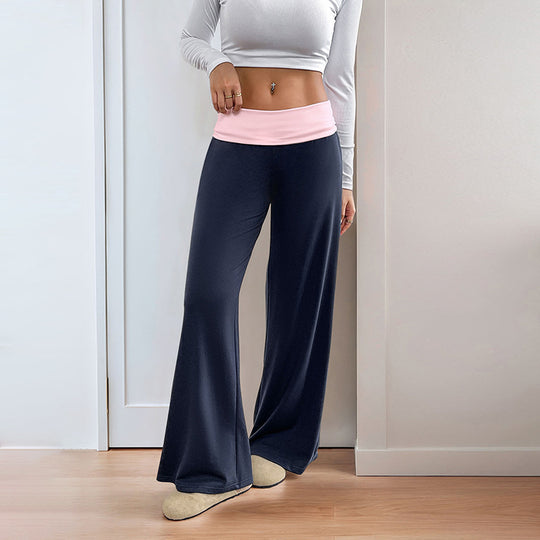 Damen Sportliche Freizeithose mit weitem Bein EB