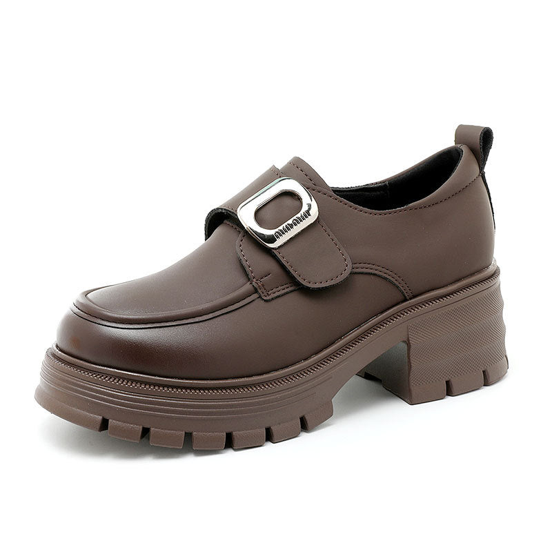 Damen Chunky Loafers mit modischem Schnallen-Design EB
