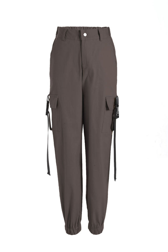 Damen Cargo-Hose mit elastischem Bund und praktischen Seitentaschen EB