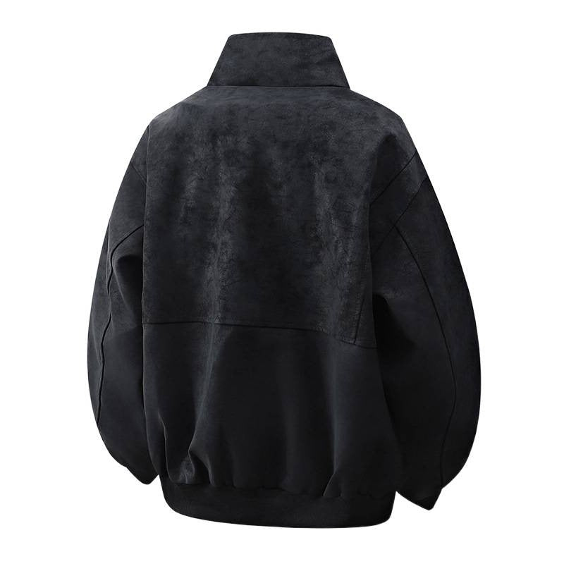 Damen Designer Übergangsjacke mit hohem Kragen und praktischen Reißverschlusstaschen EB