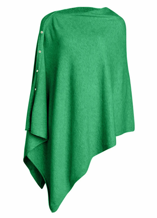 Damen vielseitiger Poncho aus hochwertiger Materialmischung EB