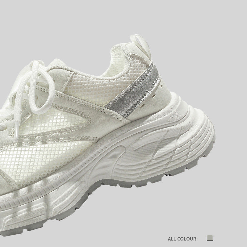 Damen Lauf-Sneaker mit atmungsaktivem Mesh-Obermaterial und stoßdämpfender Sohle EB
