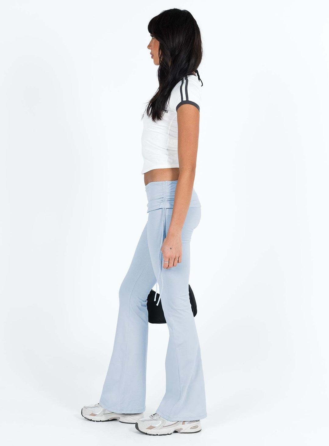 Damen Bootcut-Leggings mit hoher Taille und elastischem Bund EB