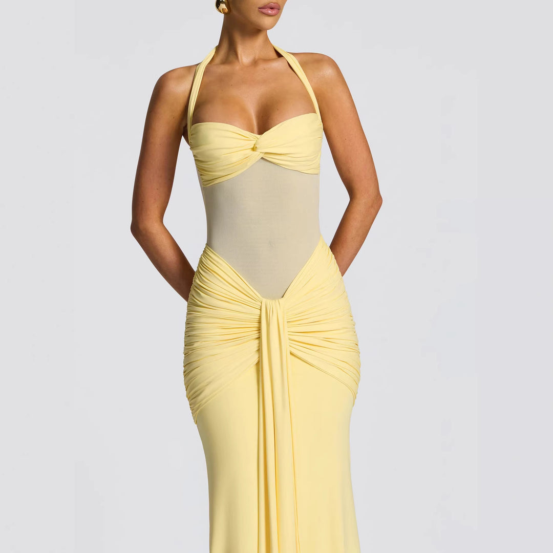 Damen Elegantes Abendkleid mit figurbetontem Schnitt und raffinierten Drapierungen EB