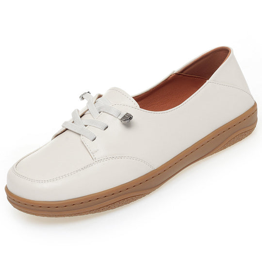 Damen Komfortable Sneaker mit elastischen Schnürsenkeln und atmungsaktivem Innenfutter EB