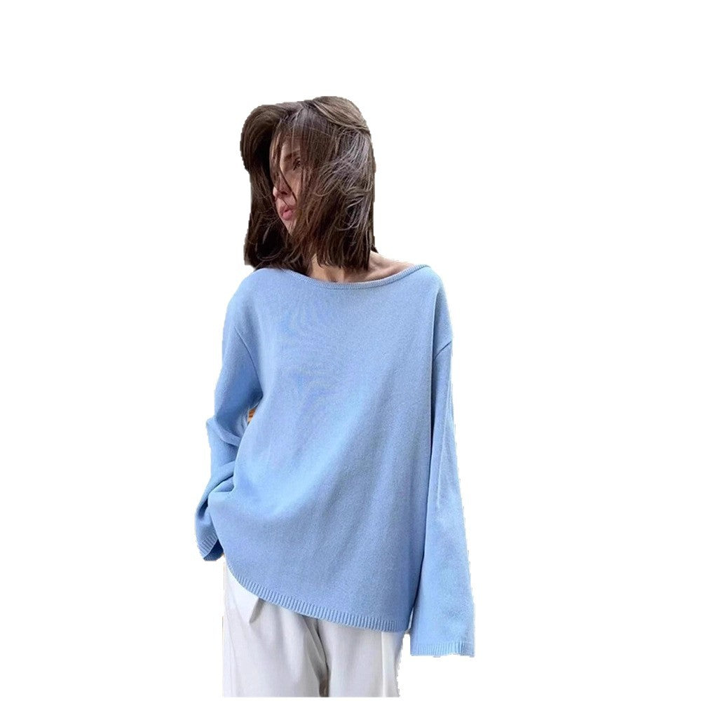 Damen Lässiges Baumwolloberteil mit weitem Schnitt und eleganten Details EB