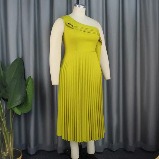 Damen Elegantes Wickelkleid mit asymmetrischem Rüschendesign EB