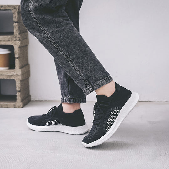 Damen Sportliche Sneakers mit atmungsaktivem Mesh-Obermaterial und flexiblem Fußbett EB