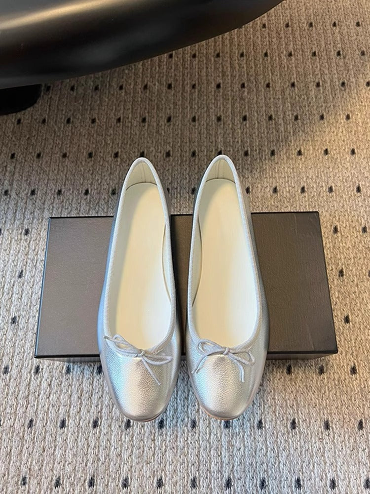 Damen Ballerinas mit raffiniertem Schleifen-Detail und komfortablem Fußbett EB
