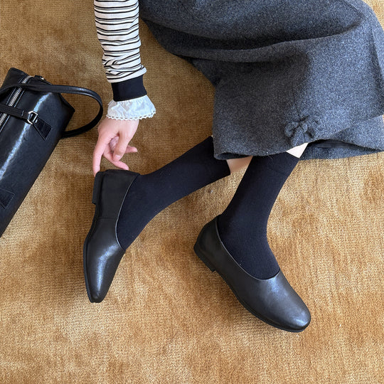 Damen Elegante Mokassins aus hochwertigem Leder mit weichem Innenfutter EB