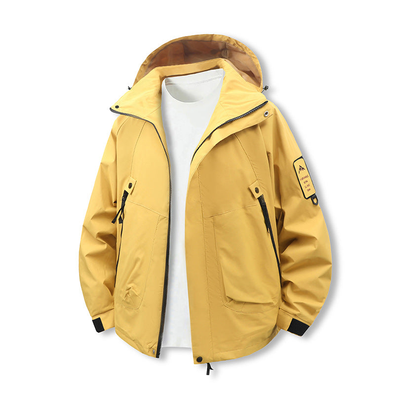Damen technische Abenteuerjacke mit praktischen Taschen und verstellbarer Kapuze EB