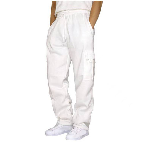 Herren nan heavy-duty Utility-Freizeithose mit Kordelzug, aufgesetzten Cargotaschen und relaxed Fit EB
