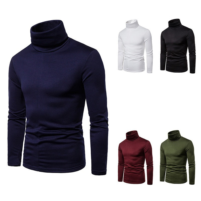 Herren Rollkragenpullover aus weichem Strickmaterial EB