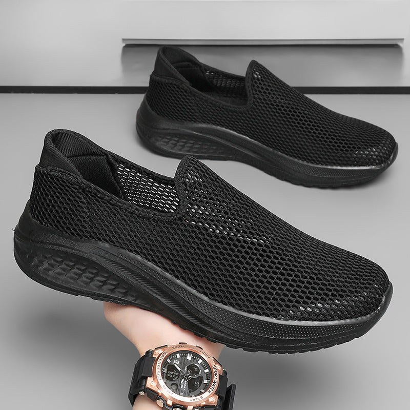 Herren nan atmungsaktiver Netz-Sportschuh mit Schlupfform und stoßdämpfender Laufsohle EB