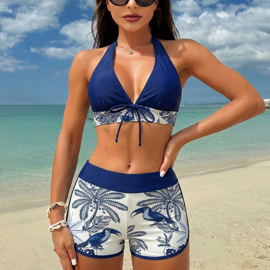 Damen Bikini-Oberteil mit hohem Tragekomfort und modischem Hosen-Design EB