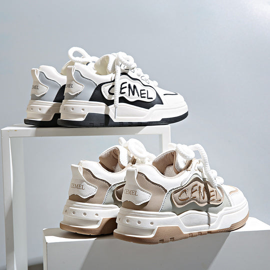 Damen sportliche Sneaker mit modischem Statement-Design und dämpfender Sohle EB