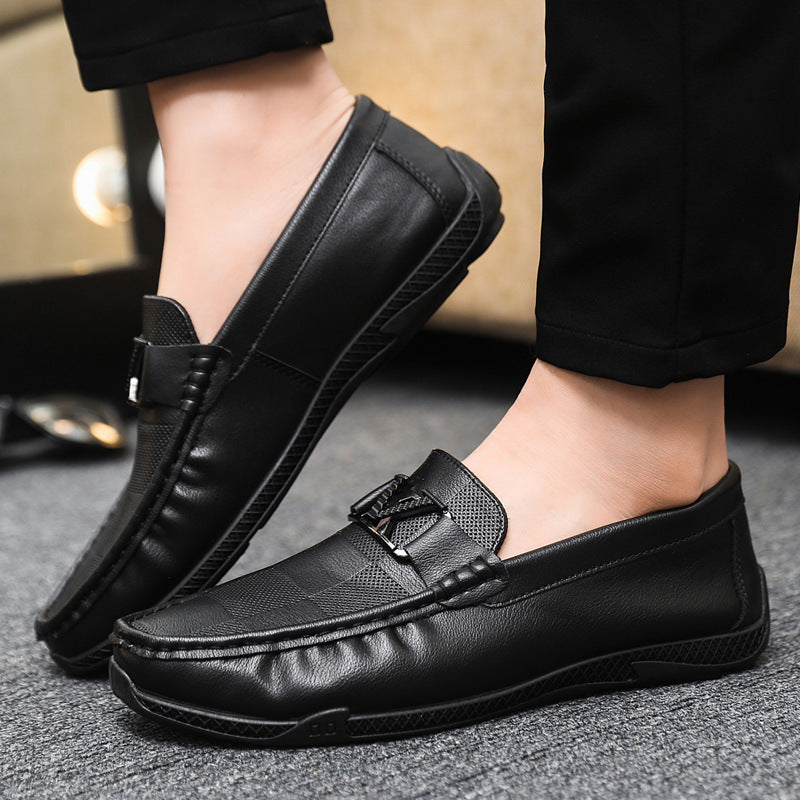 Herren Elegante Mokassins aus hochwertigem Leder mit rutschfester Sohle EB
