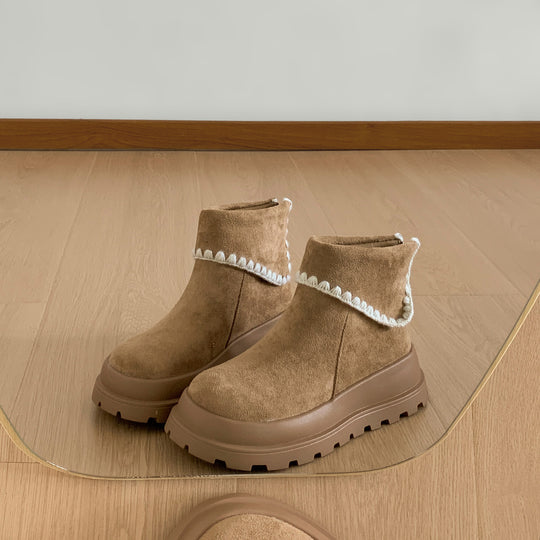 Damen Trendige Chelsea Boots mit modischer Plateau-Sohle EB