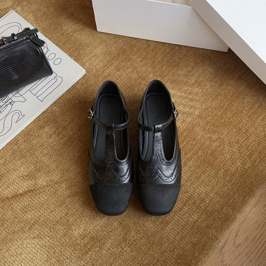 Damen Elegante Mary Jane Schuhe mit klassischem Schnitt und modischem Riemchen EB