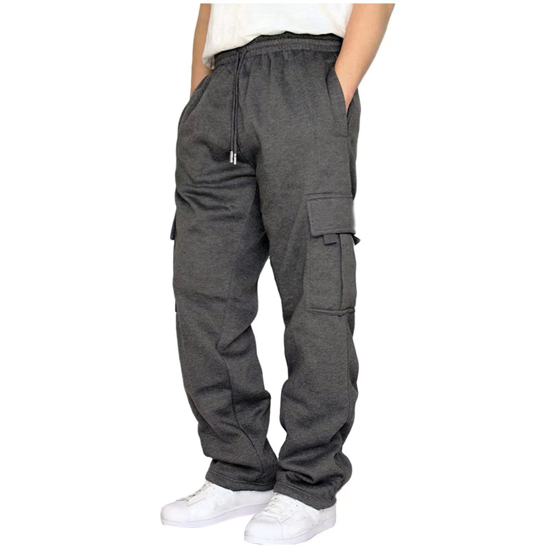 Herren nan heavy-duty Utility-Freizeithose mit Kordelzug, aufgesetzten Cargotaschen und relaxed Fit EB