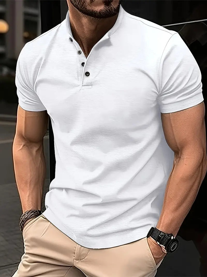 Herren Polohemd mit Knopfleiste und Kurzarm EB