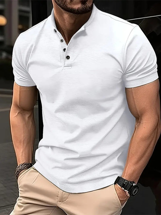 Herren Polohemd mit Knopfleiste und Kurzarm EB