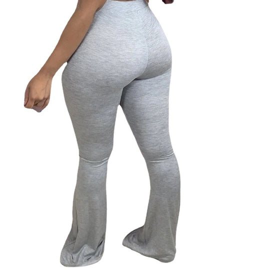Damen Hochbundige Bootcut-Leggings aus weichem Jersey EB