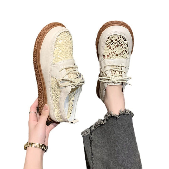 Damen Komfortable Freizeit Sneakers mit atmungsaktiver Oberflächenstruktur EB