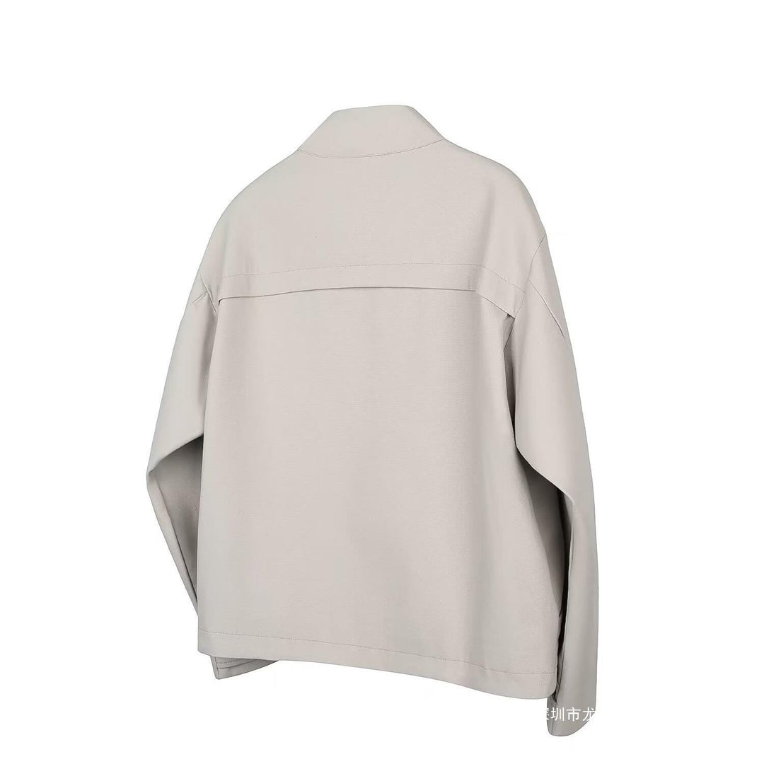 Damen Lässige Cordjacke mit modischer Knopfdetail EB