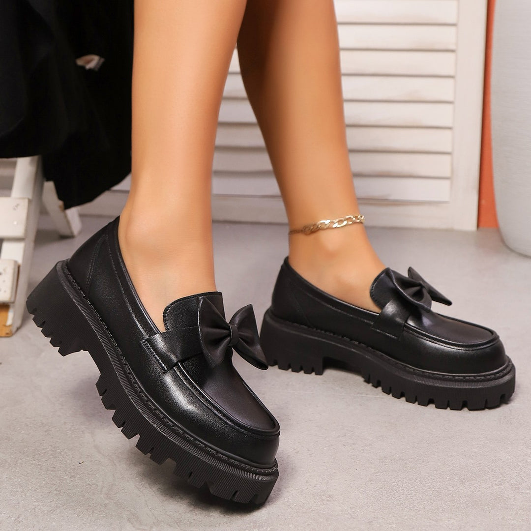 Damen moderne Slipper mit dekorativer Schleifenverzierung EB