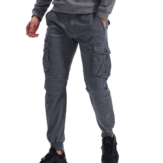 Herren Cargo-Hosen mit praktischen Taschen und elastischem Bund EB