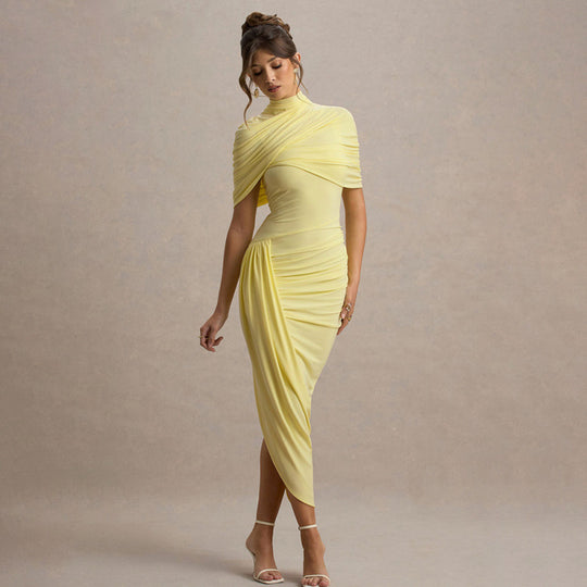 Damen Drapiertes Abendkleid EB