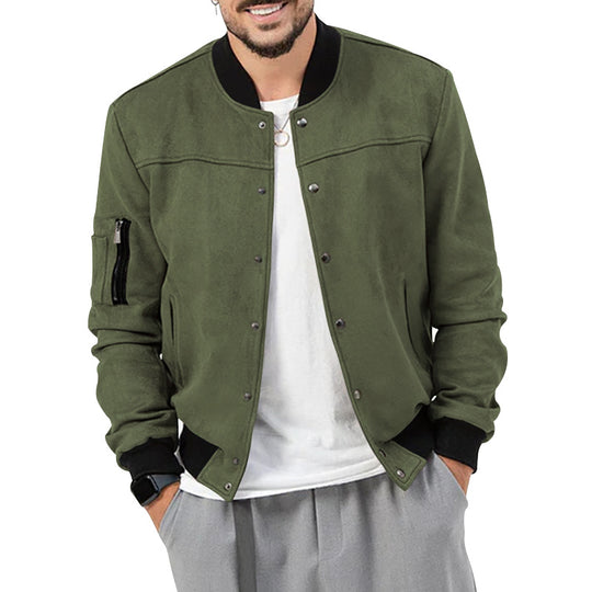 Herren Sportive Bomberjacke mit praktischen Taschen und elastischen Bündchen EB