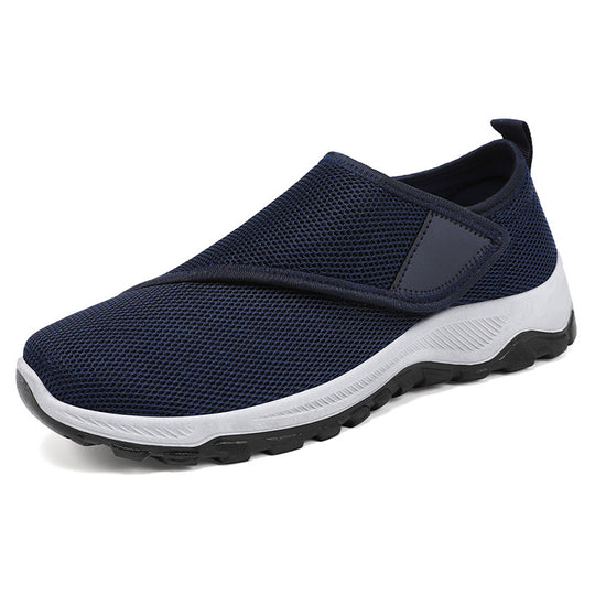 Damen nan atmungsaktive Slip-On Sneaker mit Klettverschluss und gedämpfter EVA-Zwischensohle EB