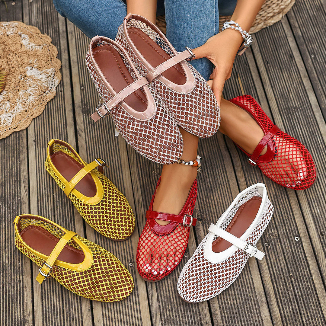 Damen Netzschuhe mit elegantem Riemen EB