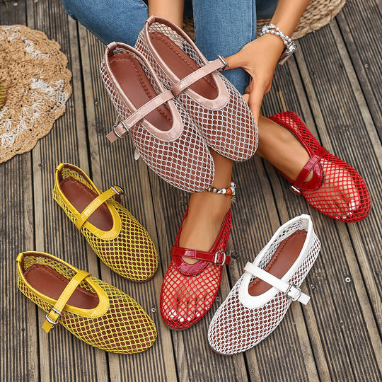 Damen Netzschuhe mit elegantem Riemen EB