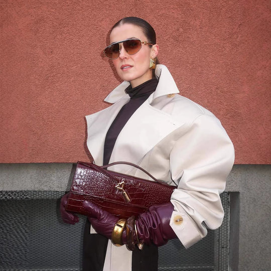 Damen stylischer Trenchcoat mit breitem Kragen und Gürteldetails EB