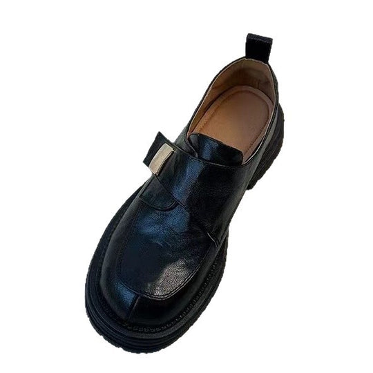 Damen Modische Slip-On Schuhe mit komfortabler Gummisohle und eleganter Schnallenapplikation EB