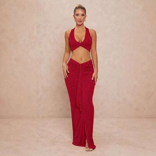 Damen elegantes Bodysuit mit Kreuz-Trageoption und seitlichem Schnitt EB