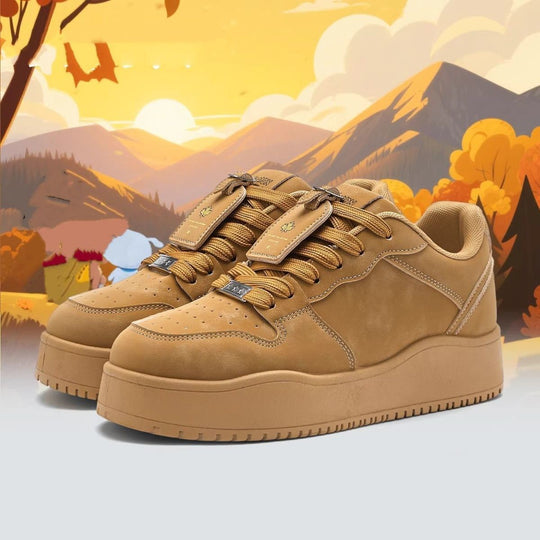 Damen modische Chunky Sneaker mit verstärktem Halt und dämpfender Sohle EB